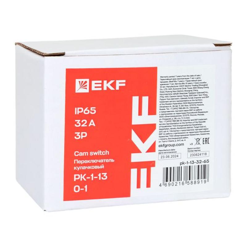 Переключатель кулачковый ПК-1-13 32А 3P «0-1» IP65 | pk-1-13-32-65 | EKF — миниатюра 9