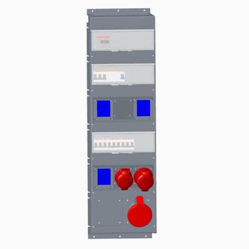 Бокс MPR63/1MSPRO с розетками в сборе, IP44, пластик | 2CMA101810R1000 | ABB — ABB