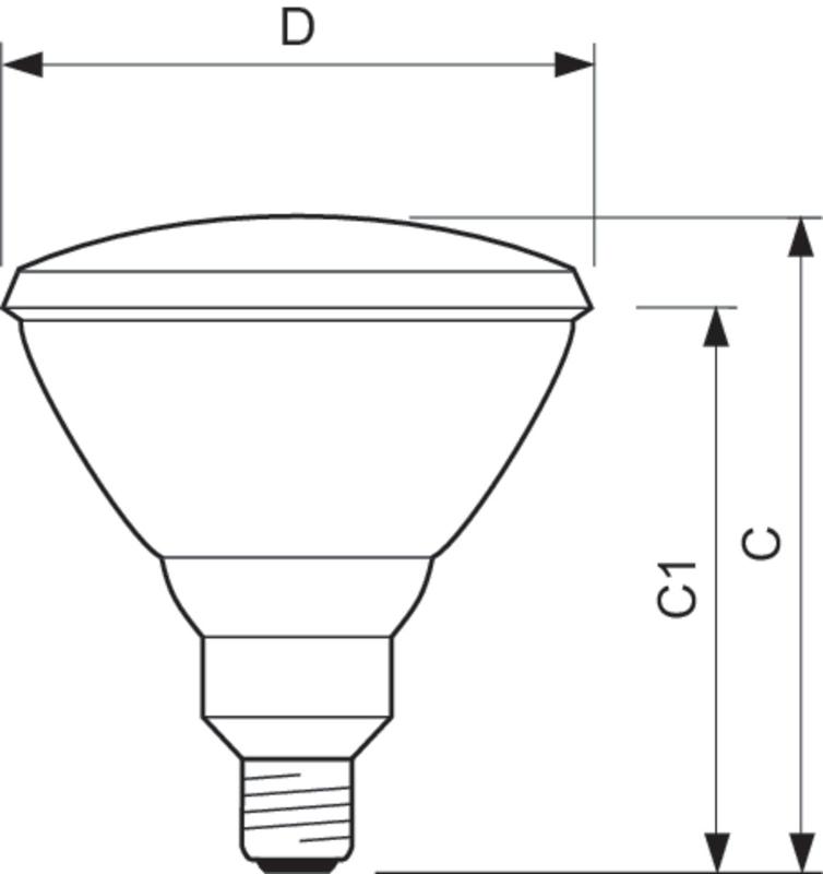Лампа накаливания зеркальная ЗК  PAR38 120W E27 24V SP 10D 1CT/12 | 923810020511 | PHILIPS — миниатюра 2