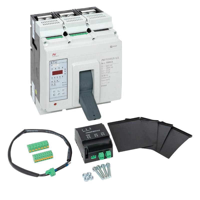 Выключатель автоматический AV POWER-5/3 1000А 70kA ETU4.0 AVERES | mccb-53-1000M-4.0-av | EKF — миниатюра 14