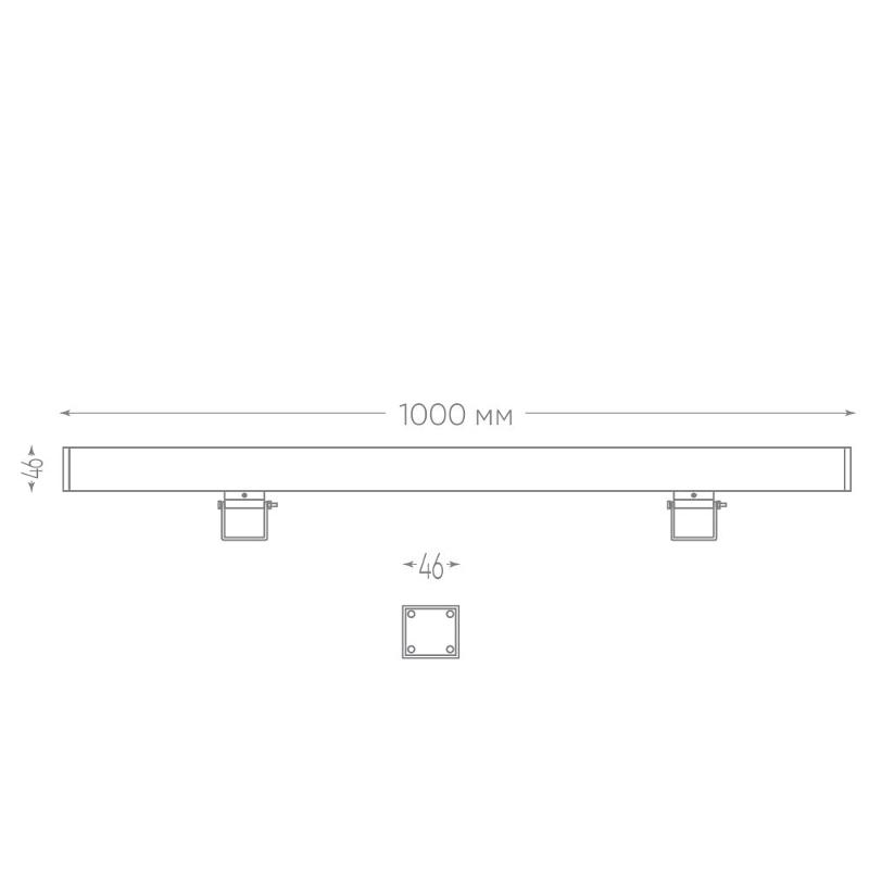 Светильник светодиодный архитектурный линейный LL-890 36W, 6400K, 2800Лм, 24 град, 85-265V IP65 | 32201 | Feron — миниатюра 5