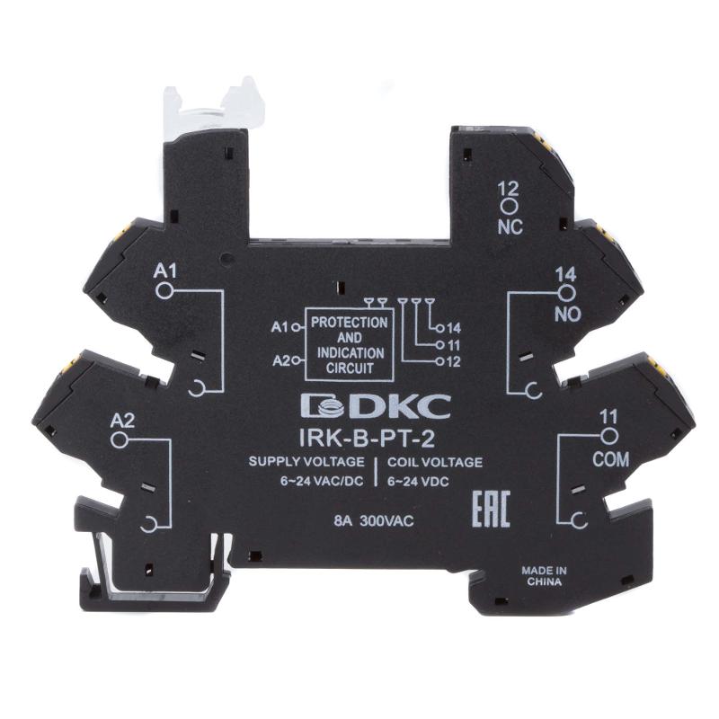 Колодка ультратонкая для реле серии RIS, вх. напр. 48V AC/DC, push-in клеммы | IRK-B-PT-3 | DKC — фото 1 | Sento