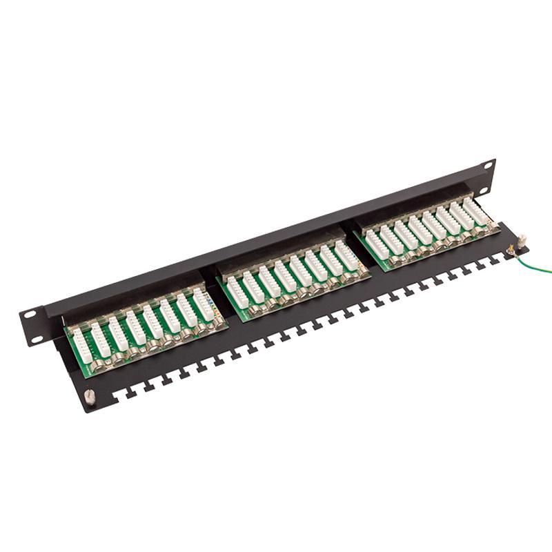 Патч-панель TERACOM CS 19'' Cat.6 1U полный экран STP 24 порта RJ-45 Dual IDC с органайзером|TRCS-PPNL-6STP-1U24|EKF — миниатюра 8