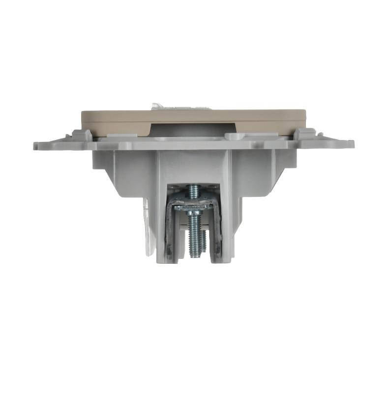 FLITE Розетка 2-ая компьютерная RJ45 кат.5Е UTP РК5е-2-0-ФлЛ льняной | FI-K22-1-K88 | IEK — миниатюра 5
