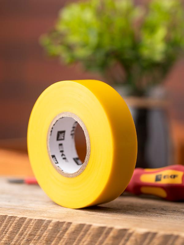 Изолента ПВХ желтая 19мм 20м серии SafeFlex | plc-iz-sf-y | EKF — миниатюра 3