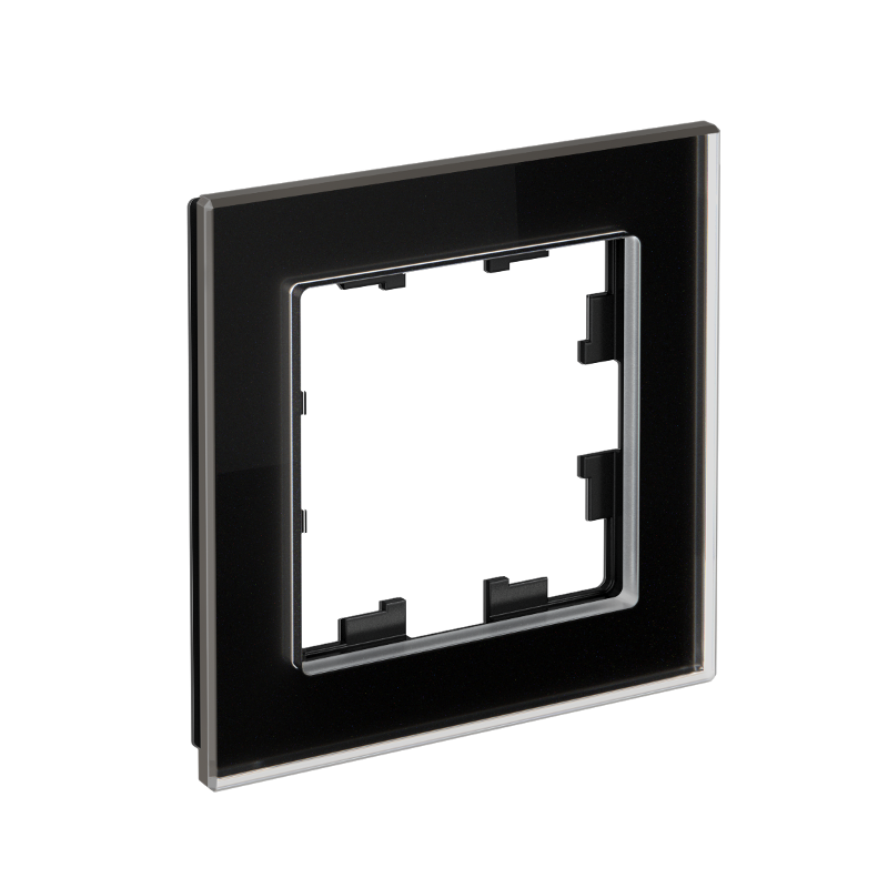 AtlasDesign Nature Черный Рамка 1-ая, стекло |ATN321001| SE — Systeme Electric