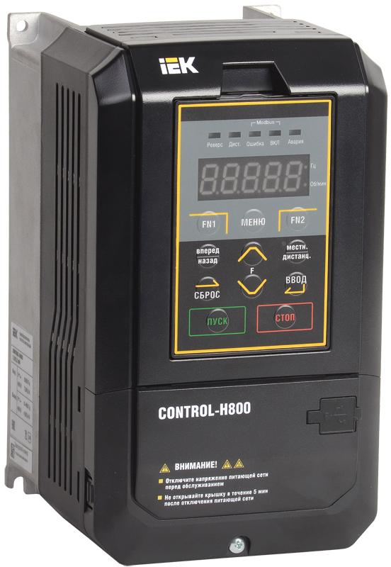 Преобразователь частоты CONTROL-H800 380В, 3Ф 7,5-11 kW   | CNT-H800D33FV075-11TE | IEK — IEK (ИЭК)