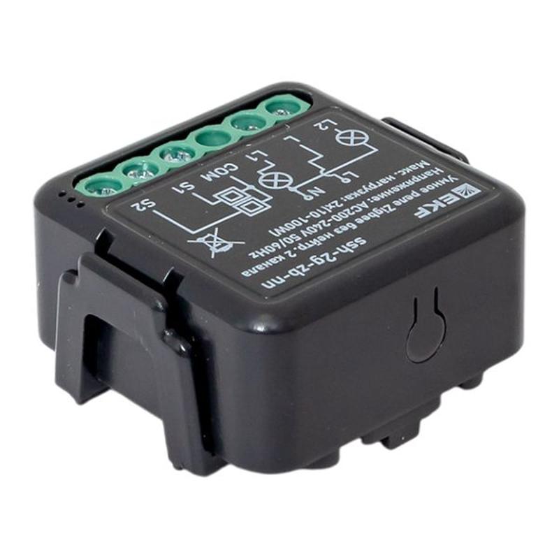 Умное реле в подрозетник 2-канальное без нейтрали Zigbee EKF Connect Select | ssh-2g-zb-nn | EKF — миниатюра 9