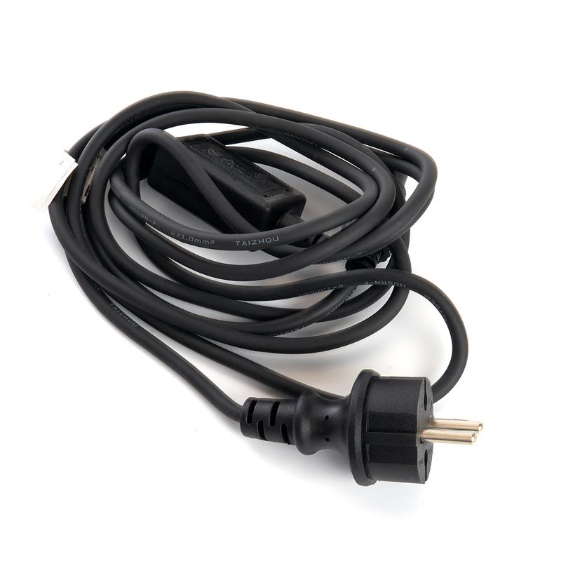 Сетевой шнур для гирлянд 3м, 2*0,5мм2, IP44, черный, DM403 | 48190 | FERON — миниатюра 1