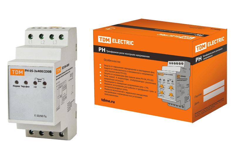 Реле напряжения РН 05-3х400/230В  | SQ1504-0009 | TDM — TDM ELECTRIC