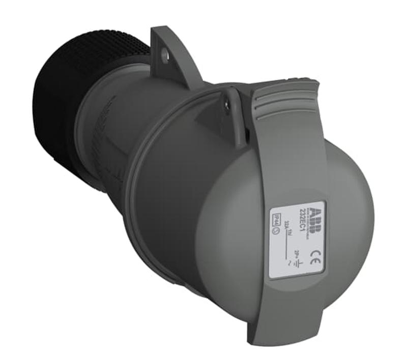 Розетка кабельная Easy&Safe 232EC1,32А,2P+E,IP44,1ч|2CMA102027R1000| ABB — ABB