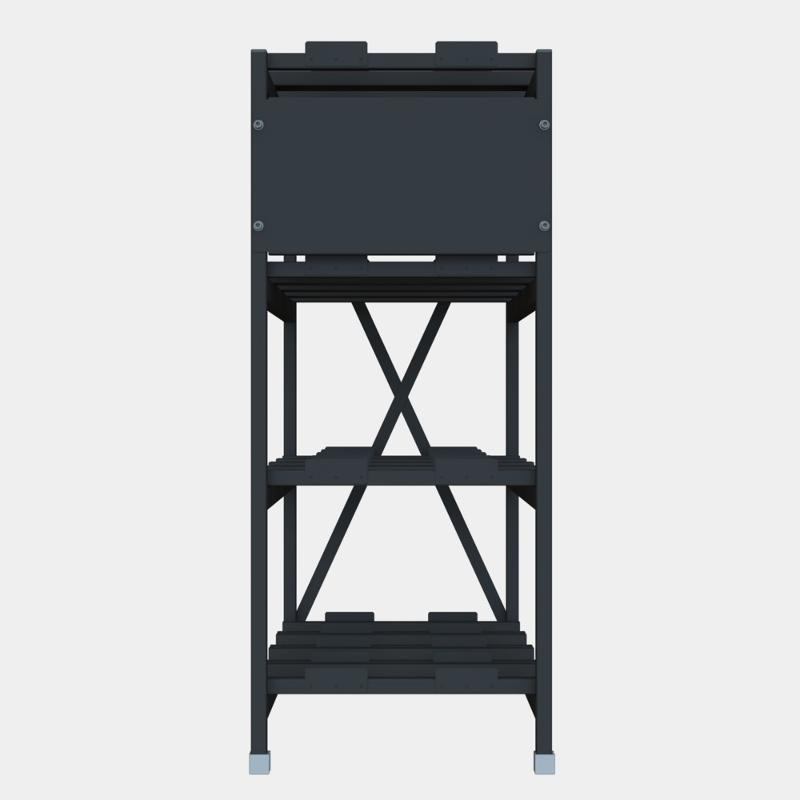 Стеллаж 4 полочный 4 ряда 478х769х1160 | R4N4R477611AT | SE — Systeme Electric
