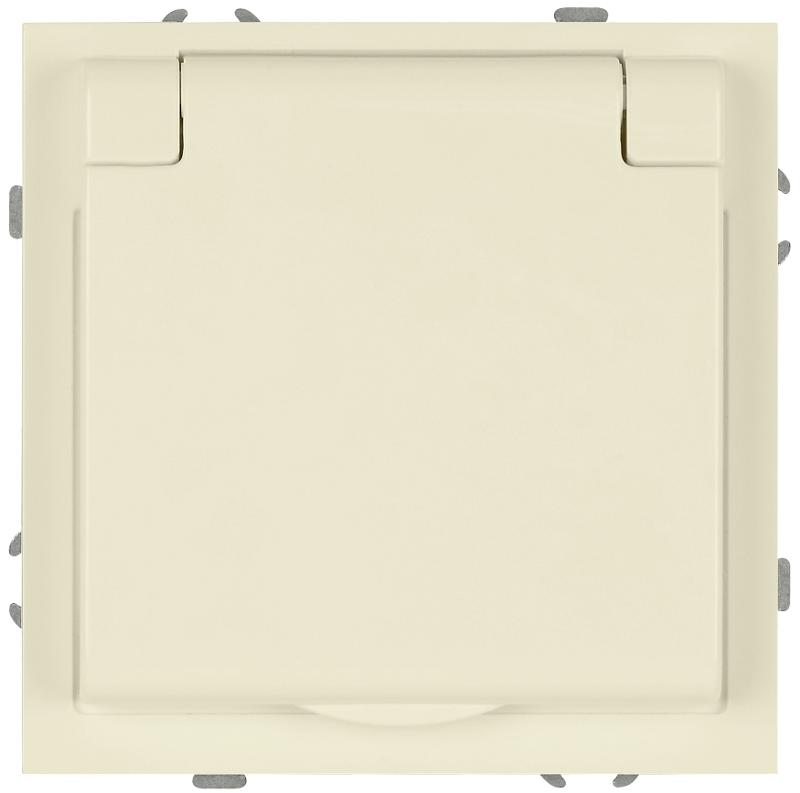 Розетка Galaxy 15-2103-02 c заземлением 2P+E Schuko со шторками с крышкой 16А-250В IP20 слоновая кость | Б0070661 | ЭРА — ЭРА (Энергия света)