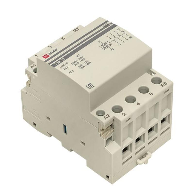 Контактор модульный КМ 32А 3NО+NC (3 мод.) EKF PROxima | km-3-32-31 | EKF — миниатюра 12