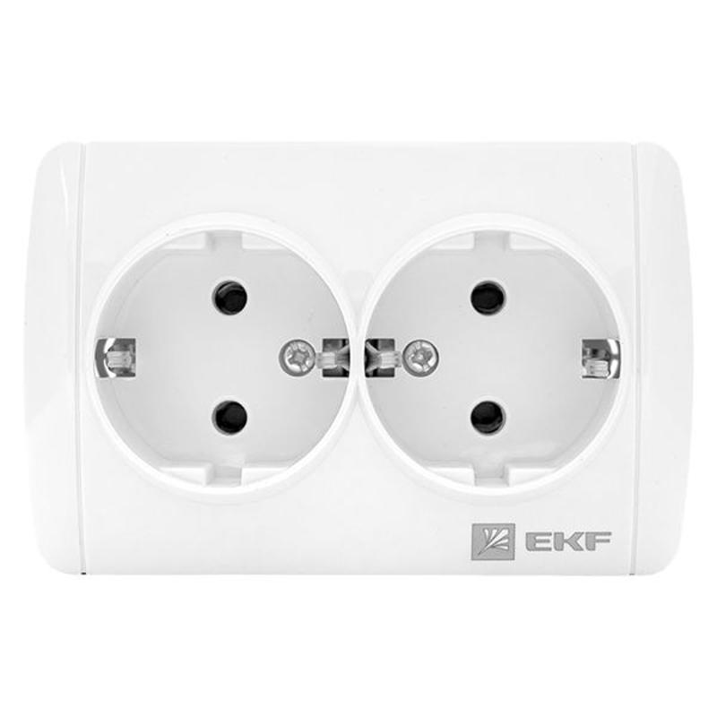 Владивосток Розетка 2-местная 16А с заземлением IP44 | EQR16-129-30-54 | EKF — миниатюра 8