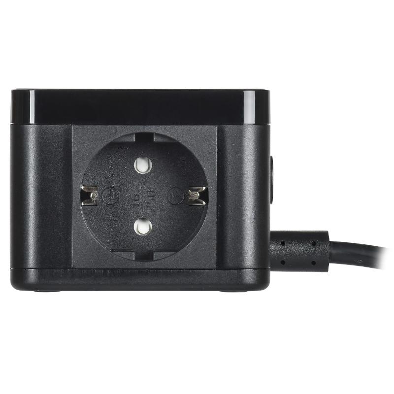 DOMINIC Удлинитель Qi10Вт У02К 1,3м 3х1мм2 USB A+C чер | DN-YP31-16-02-01-ZKU-K02 | IEK — миниатюра 2