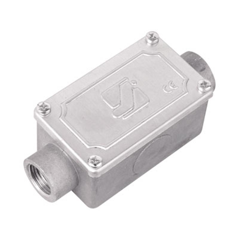 Коробка протяжная алюминиевая, 2 ввода 180°, М16х1,5 ,IP55,118х51х42мм | 6030-16A | DKC — DKC (ДКС)