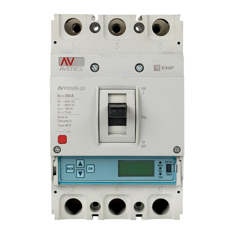 Выключатель автоматический AV POWER-2/3 250А 100kA ETU6.0 AVERES | mccb-23-250H-6.0-av | EKF — миниатюра 2