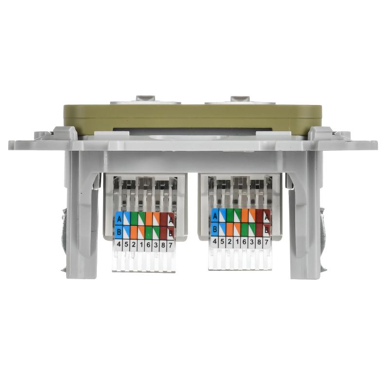 FLITE Розетка 2-ая компьютерная RJ45 кат.5Е UTP РК5е-2-0-ФлО оливковый | FI-K22-1-K26 | IEK — миниатюра 4