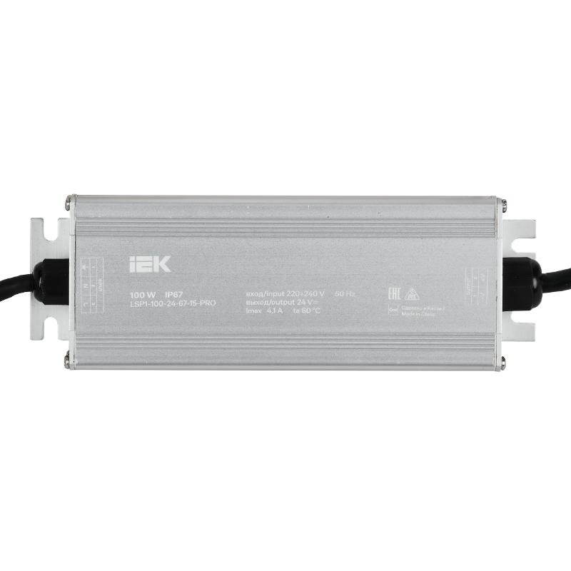Драйвер LED ИПСН-PRO 100Вт 24В блок - шнуры IP67  | LSP1-100-24-67-15-PRO | ИЭК — миниатюра 3
