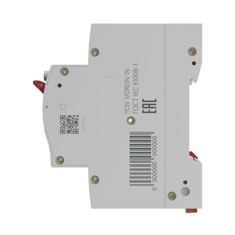 Выключатель автоматический дифференциального тока АВДТ YON max MDR63N 1п+N 40A C 100mA 6kA тип A | MDR63N-1N3C40-A | DKC — миниатюра 3