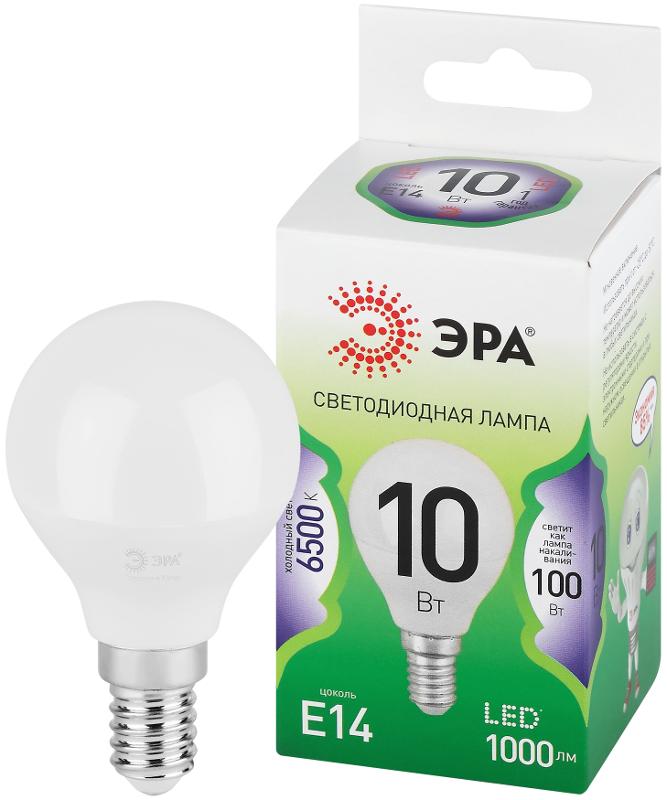 Лампа светодиодная  GREEN LINE LED P45-10W-865-E14 GL E14 10 Вт шар холодный свет | Б0067033 | ЭРА — ЭРА (Энергия света)