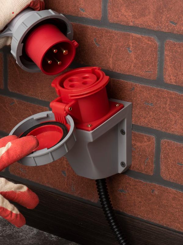 Розетка стационарная наружная 1242 3Р+РЕ 32А 380В IP67 EKF PROxima | ps-1242-32-380 | EKF — миниатюра 7