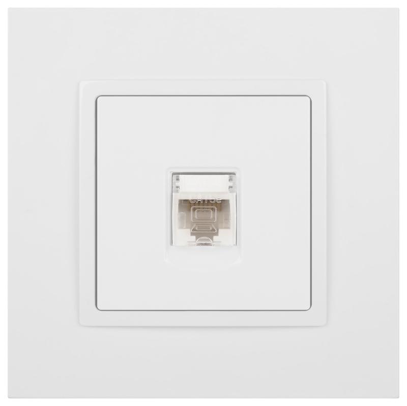 14-3107-01 Розетка RJ45, IP20, белый | Б0034302 | ЭРА — миниатюра 3