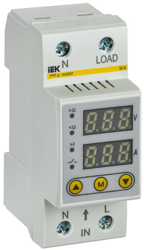 Реле напряжения и тока РНТ-д однофазное 36мм 32А | IVC21-1-32 | IEK — фото 1 | Sento
