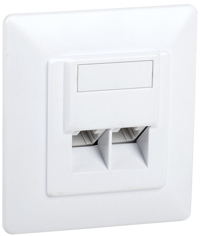 Розетка информац. для внутр. монтажа RJ45 2 порта IDC Dual | CS2-1C5EU-21 | ITK — ITK