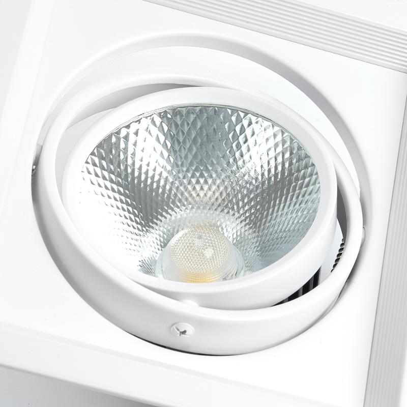 Светильник светодиодный встраиваемый карданный AL201, 1x20W, 1800 Lm, 4000К, 35 градусов, белый | 29776 | FERON — миниатюра 4
