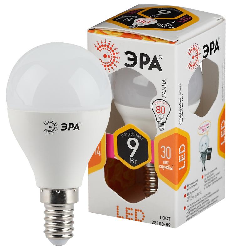 Лампа светодиодная LED P45-9W-827-E14 | Б0029041 | ЭРА — миниатюра 1