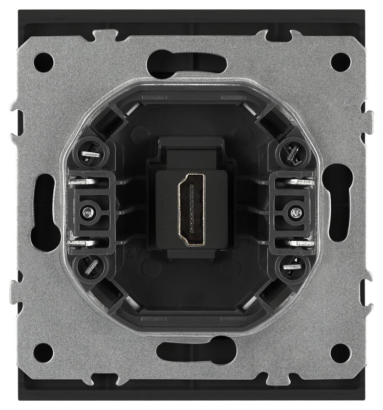 Розетка Arktik 16-3114-05 HDMI антрацит | Б0070508 | ЭРА — миниатюра 4