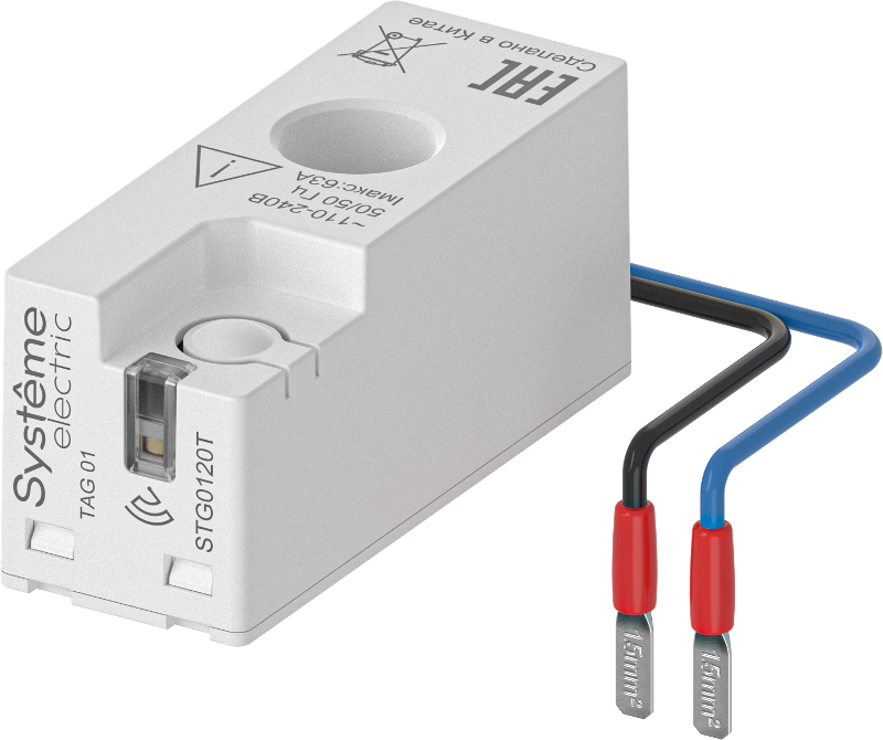 Беспроводной датчик энергии, 1P+N, до 63А, проводное соединение | STG0120T | SE — Systeme Electric