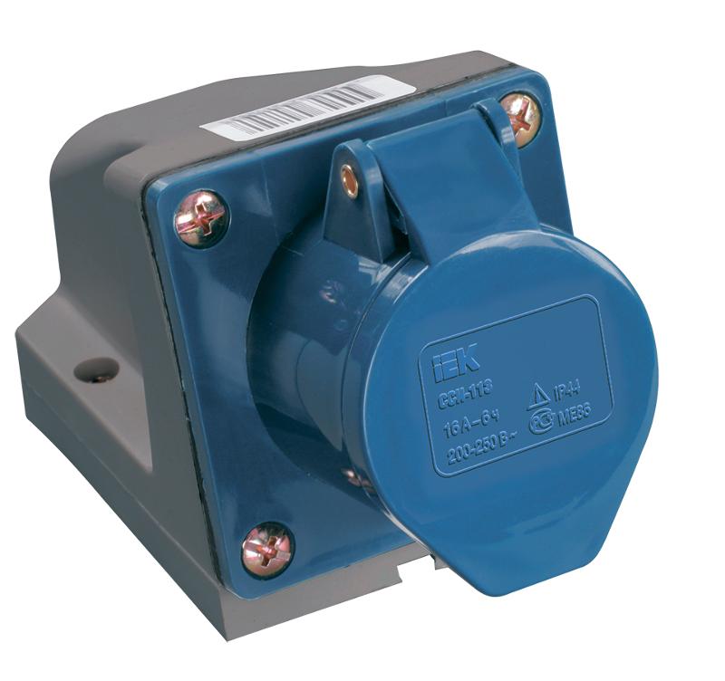 Розетка 123 стационарная 2Р+РЕ 32А 220В IP44 | PSR11-032-3 | IEK — IEK (ИЭК)