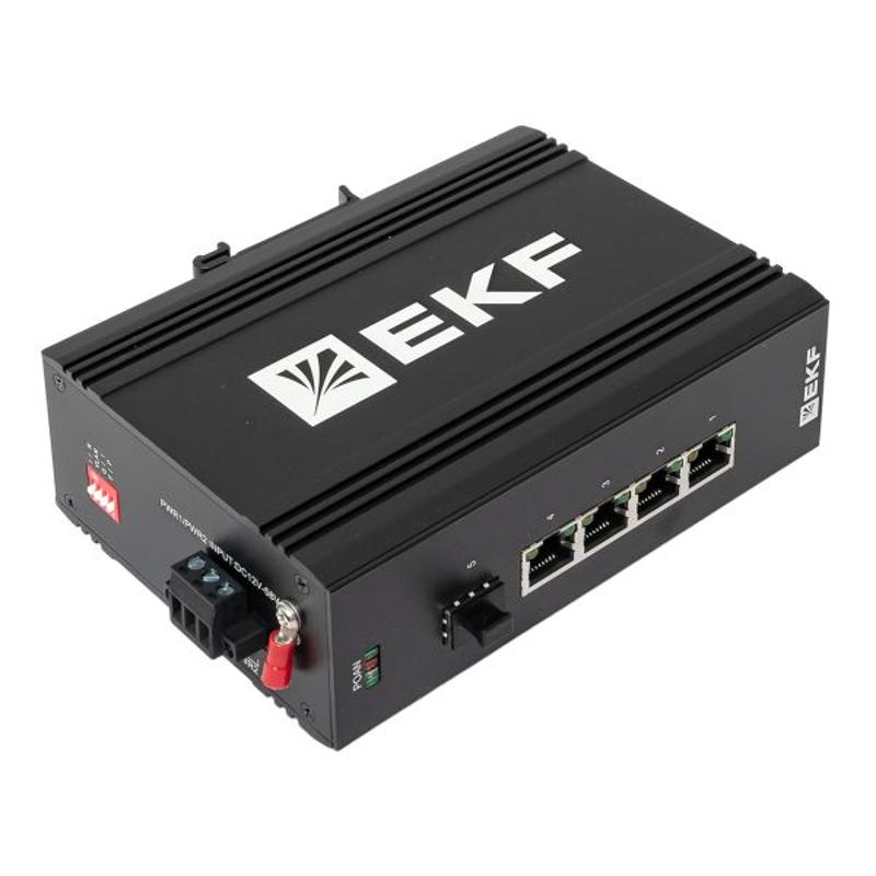 Промышленный неуправляемый коммутатор U-1GX/SFP-4GTP, 1 порт 1000Base-X SFP, 4 порта 10/100/1000Base-T(X) RJ45 c PoE, монтаж на динрейку TSX |TSX-U-1G — миниатюра 20