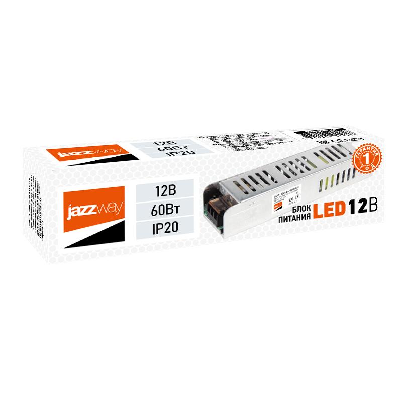 Драйвер для светодиодной ленты LED BSPS 12V5,00A= 60W IP20 1г.гар. | .5024328 | Jazzway — миниатюра 2