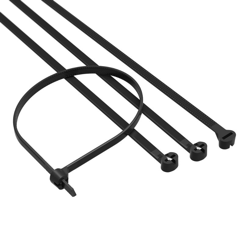 Хомут P6.6 с двойным замком, черный 4,8x370 | 21319SR | DKC — DKC (ДКС)