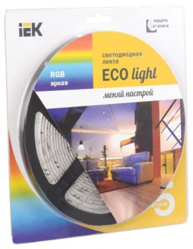 Лента светодиодная LSR-3528RGB54-eco 4,8Вт 12В RGB IP65 5м | LSR1-3-054-65-1-05 | IEK — миниатюра 2