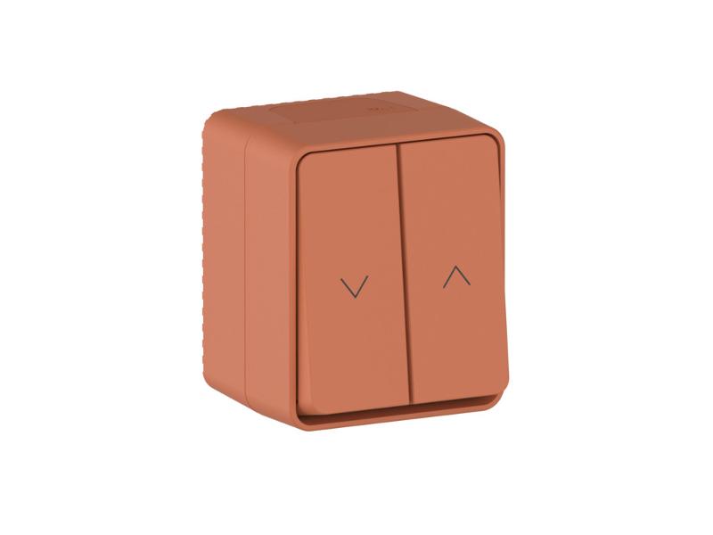 AtlasDesign Profi54 Терракотовый Выключатель 2-клавишный для жалюзи, 2хсх.4 | ATN547019 | SE — Systeme Electric