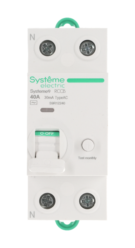 Systeme9 Выключатель дифференциального тока (ВДТ) 40A 2P 30мА Тип-AC 230В | S9R12240 | SE — миниатюра 2