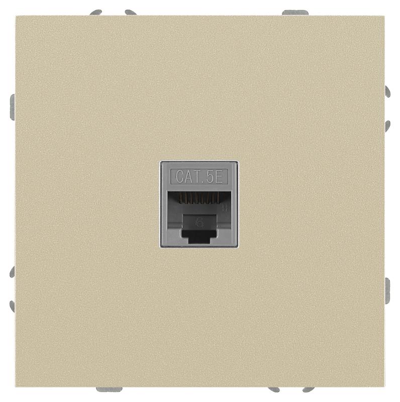 Розетка Galaxy 15-3107-04 информационная RJ45 IP20 шампань | Б0070741 | ЭРА — миниатюра 4