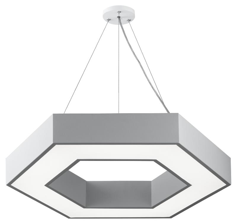 Светильник светодиодный Geometria Hexagon SPO-123-W-40K-045 45Вт 4000K 2500Лм IP40 600*600*80 белый подвесной ЛТ | Б0058880 | ЭРА — ЭРА (Энергия света)