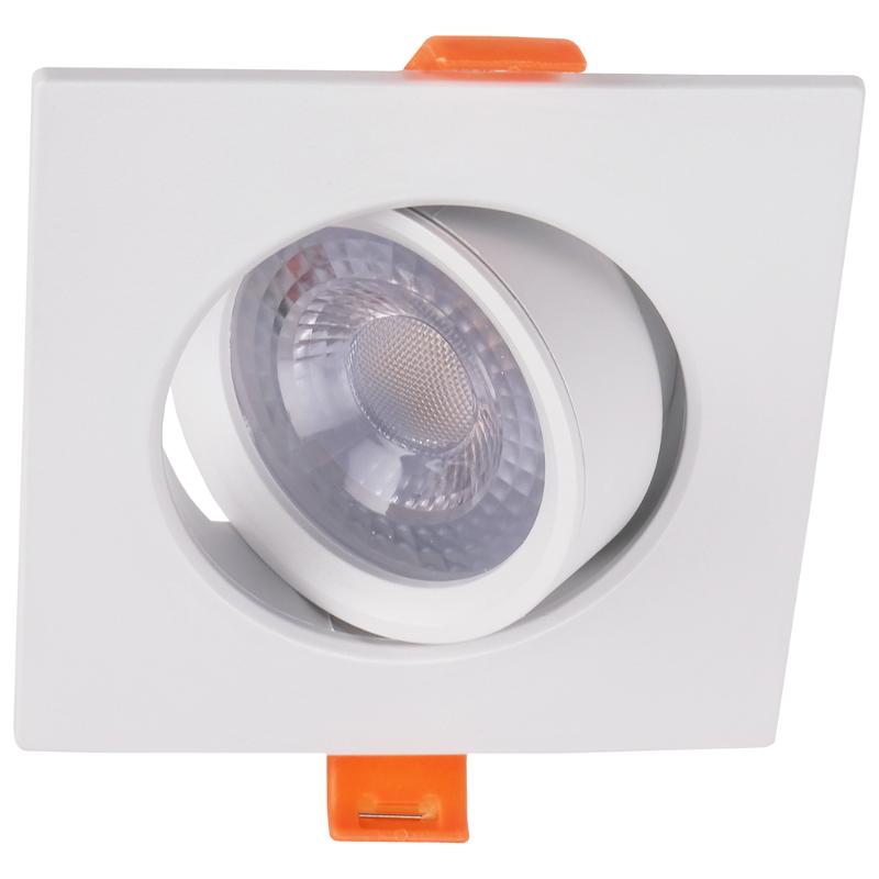 Светильник светодиодный Downlight встраиваемый поворотный PSP-S 9044 7W White 3000K 38° квадр/поворот IP40 белый | .5022812 | Jazzway — Jazzway