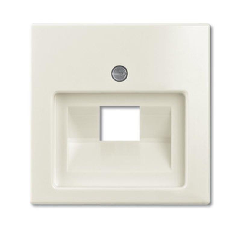ABB Basic 55 Сл. кость Накладка 1-ой ТЛФ/комп розетки наклонной | 1753-0-0098  | 2CKA001753A0098 | ABB — ABB