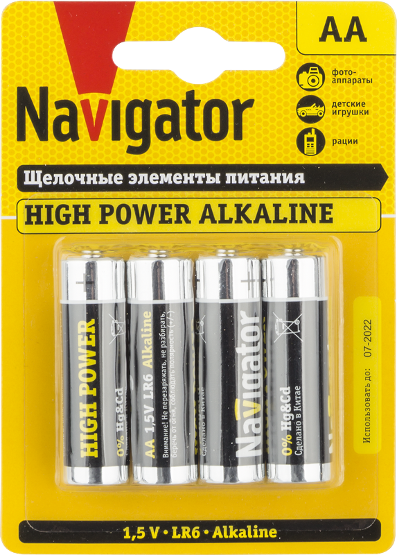 Элемент питания NBT-NE-LR6-BP4 | 94753 | Navigator — Navigator