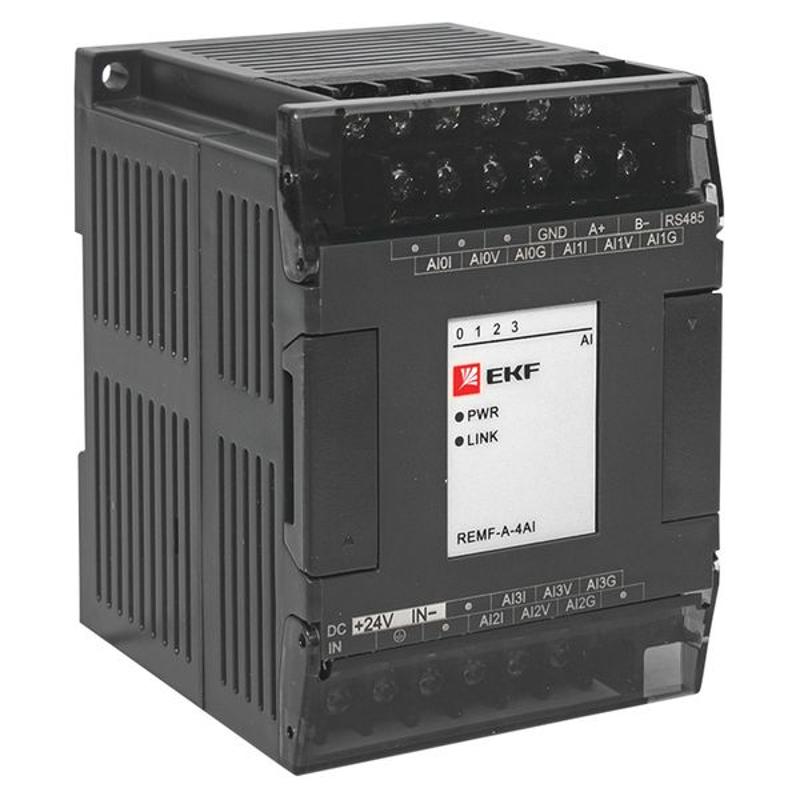 Модуль аналогового ввода REMF 4 PRO-Logic | REMF-A-4AI | EKF — EKF