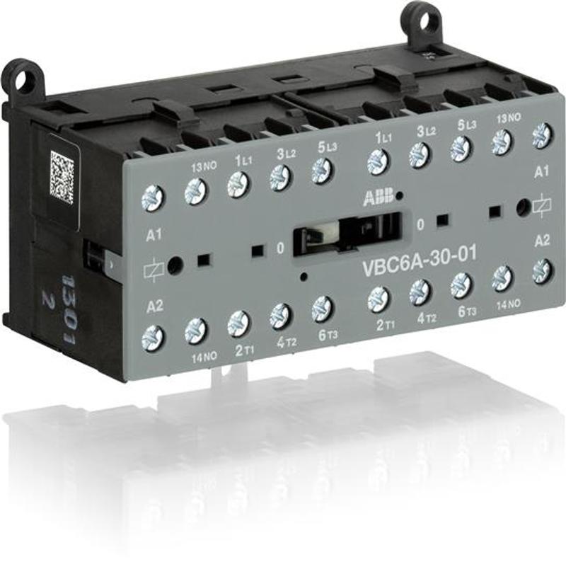 Миниконтактор реверсивный VBC6A-30-01-07 9A (400В AC3) катушка 12В DС | GJL1213911R0017 | ABB — ABB