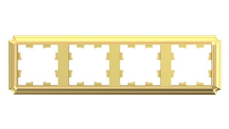 AtlasDesign Antique Рамка 4-ая, универсальная, Золото | ATN101604 | SE — Systeme Electric