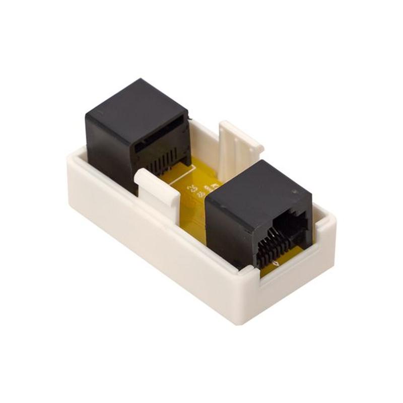 Адаптер проходной TERACOM Cat.5E неэкранированный RJ45-RJ45 белый | TRC-INLC-2RJ45-5EUTP-WH | EKF — миниатюра 7